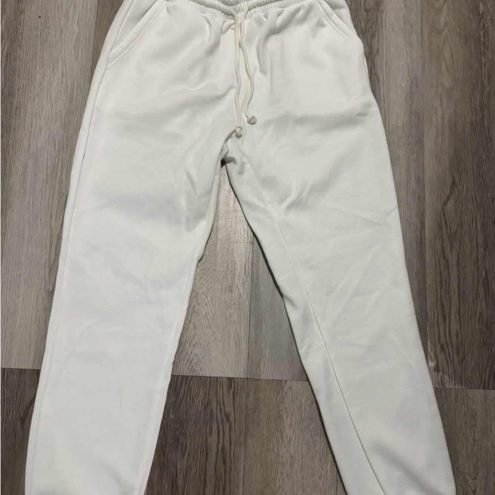 SHEIN Classic White Sweatpants